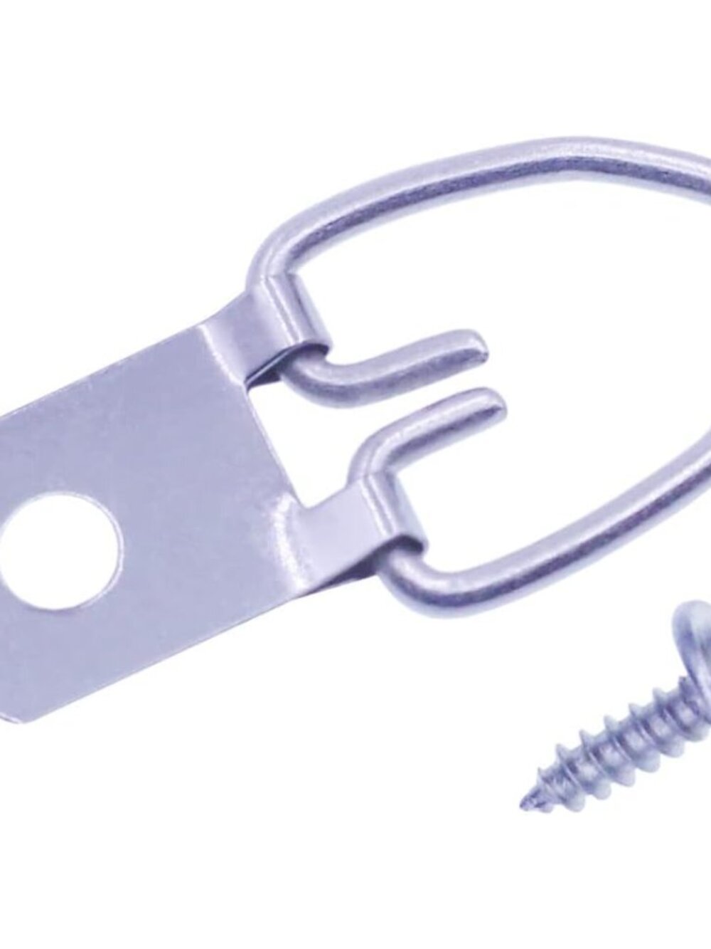 D-Ring Picture Hangers with Screws 100 Pcs, Single Hole Picture Hanging Hardware